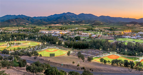 Aerial view of U.S. Cellular Community Park
