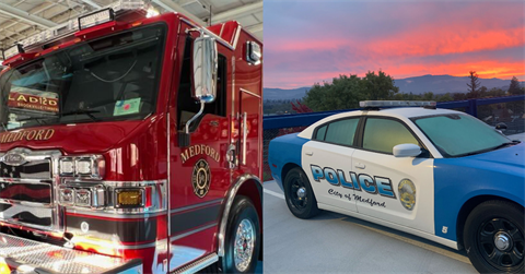 Combination of Medford Fire and Police vehicles.png